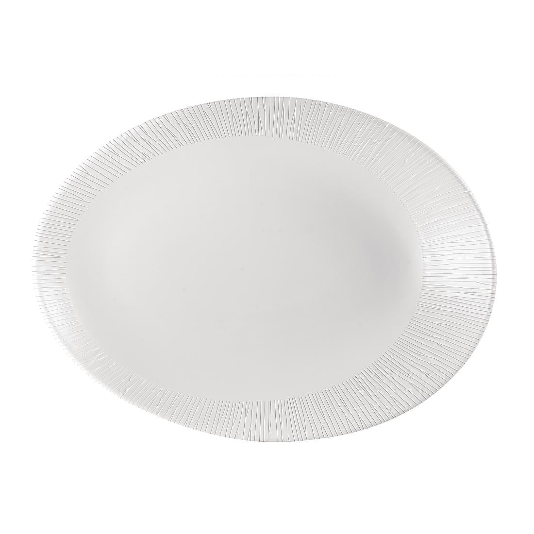 Churchill Bamboo Oval Plates 350 x 267mm (12 Pack)