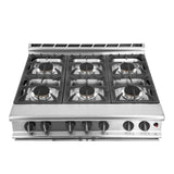 Falcon 6 Burner Dominator Plus Oven Range G3101 Propane Gas with Castors