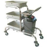 Craven 3-Tier Epoxy Coated Bussing Trolley