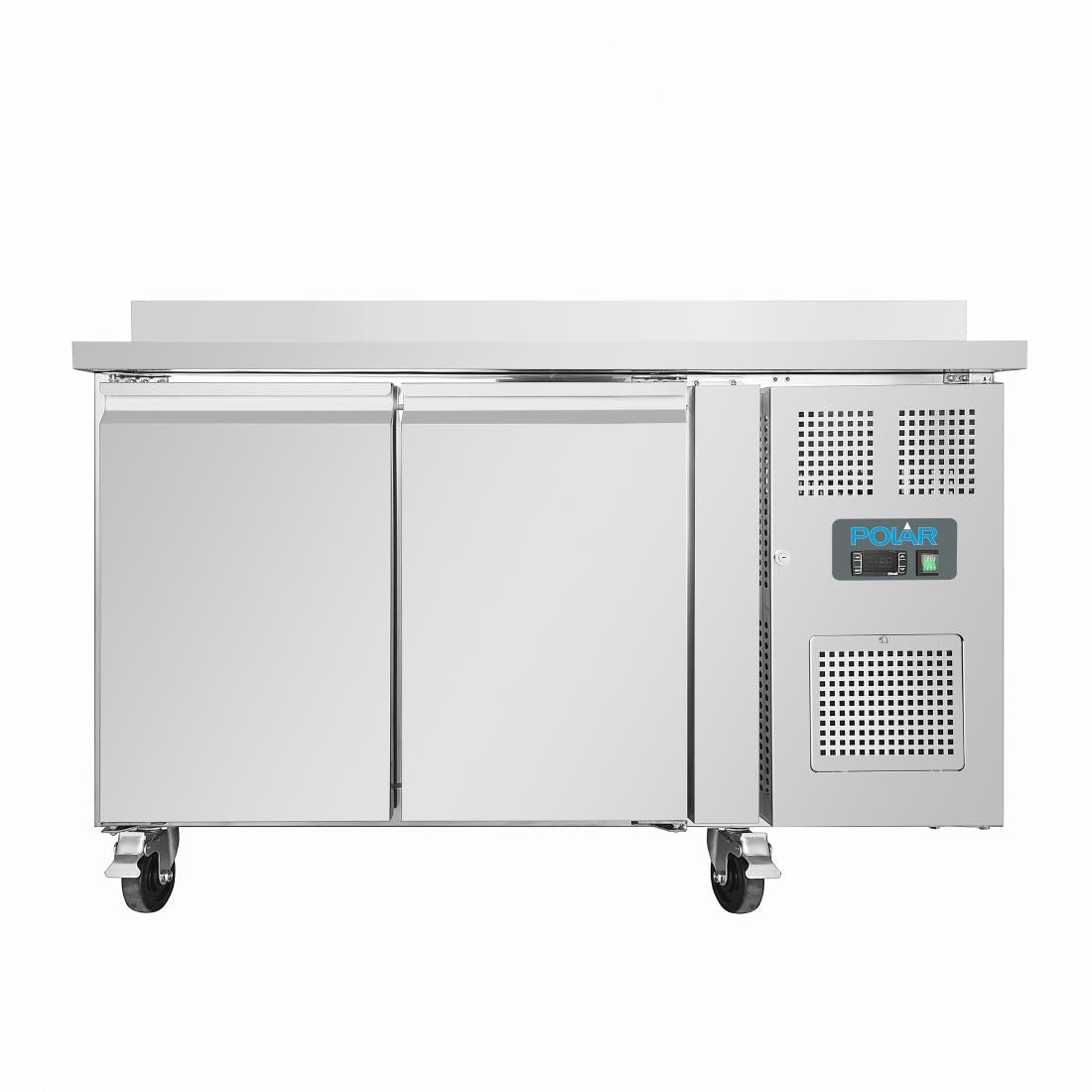 Polar U-Series Double Door Counter Freezer with Upstand 282Ltr