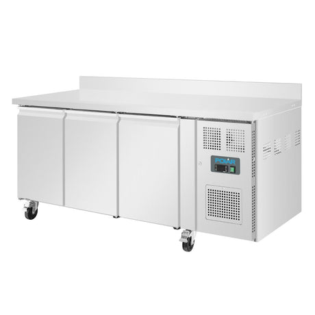 Polar U-Series Triple Door Counter Freezer with Upstand 417Ltr