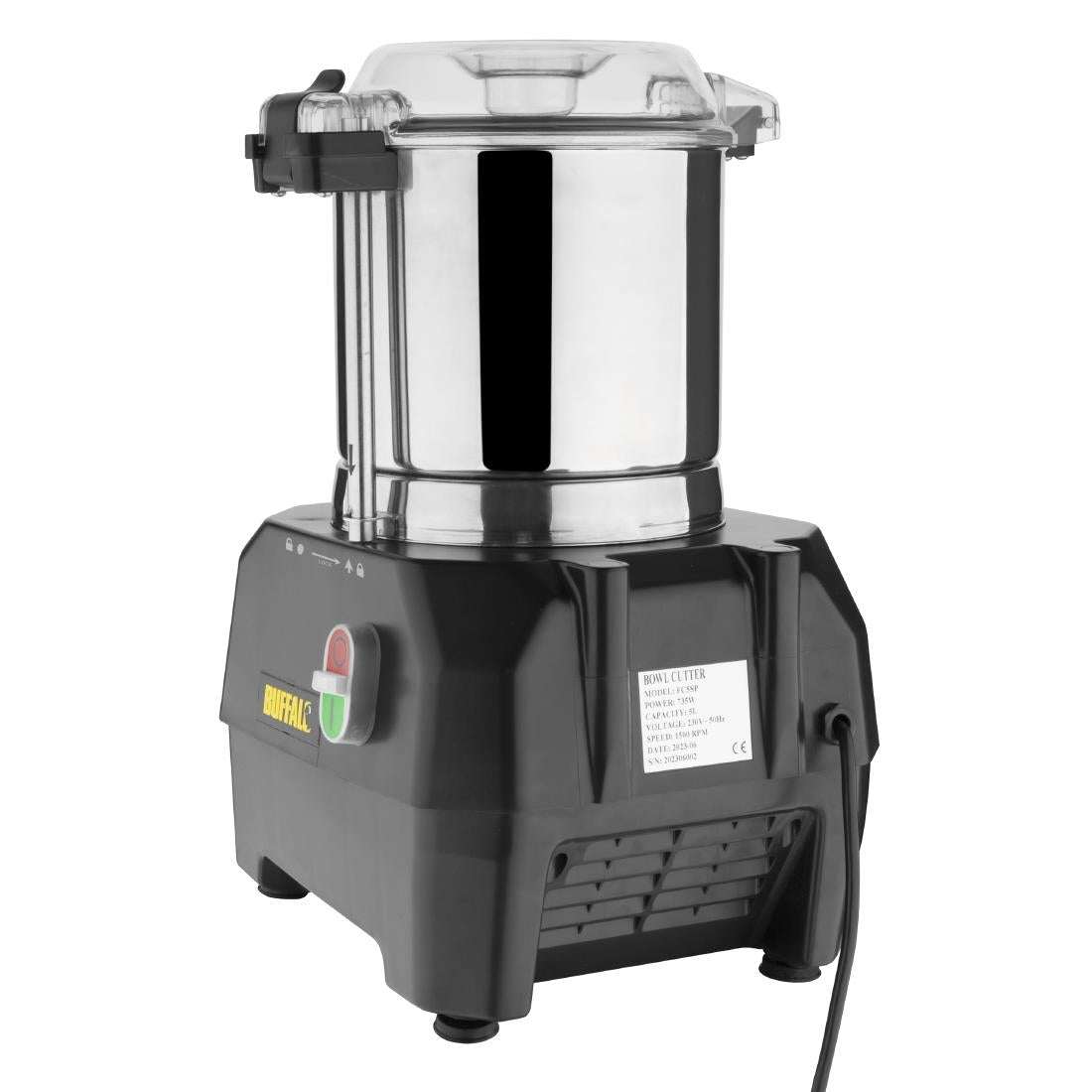 Buffalo Bowl Cutter Mixer 5Ltr