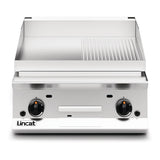 Lincat Opus 800 Half Ribbed Propane Gas Griddle OG8201/R/P