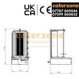 EasyCut 4-Burner Gas Doner Kebab Machine NEW