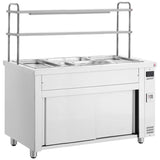 1800mm Wet Well Bain Marie With Heated Cupboard & Double Gantry