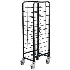 EAIS Powder Coated Enamel 12-Shelf Clearing Trolley