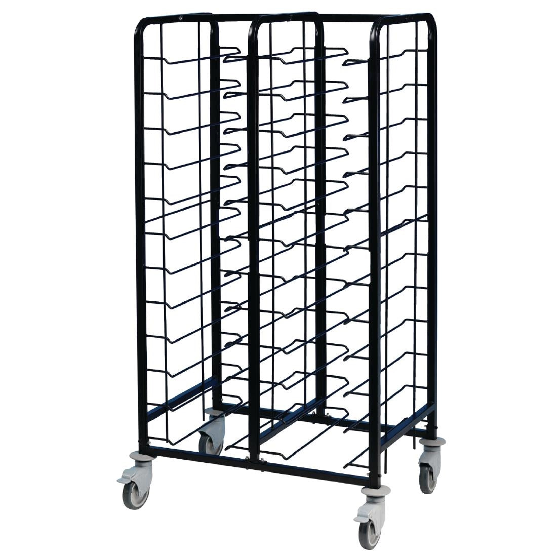 EAIS Powder Coated Enamel 24-Shelf Clearing Trolley