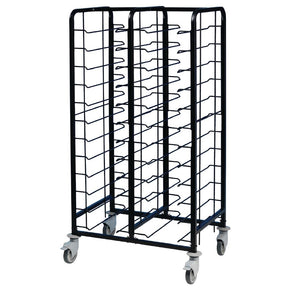 EAIS Powder Coated Enamel 24-Shelf Clearing Trolley