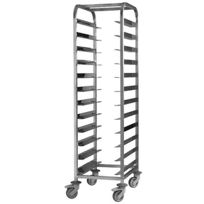 EAIS Stainless Steel 12-Shelf Clearing Trolley