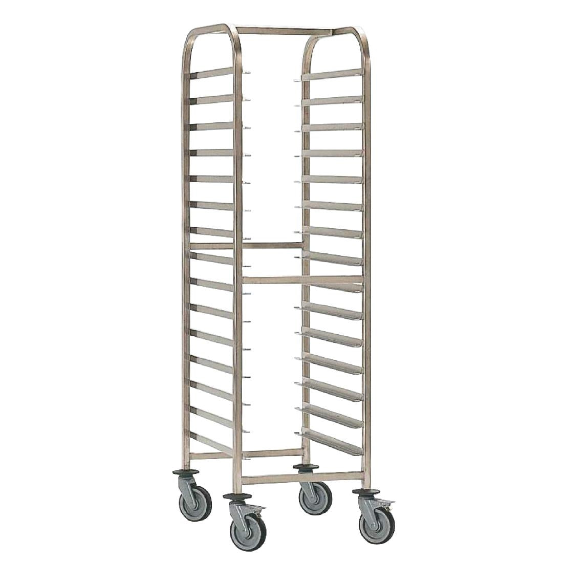 EAIS Stainless Steel 15-Shelf Clearing Trolley
