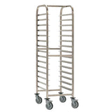 EAIS Stainless Steel 15-Shelf Clearing Trolley