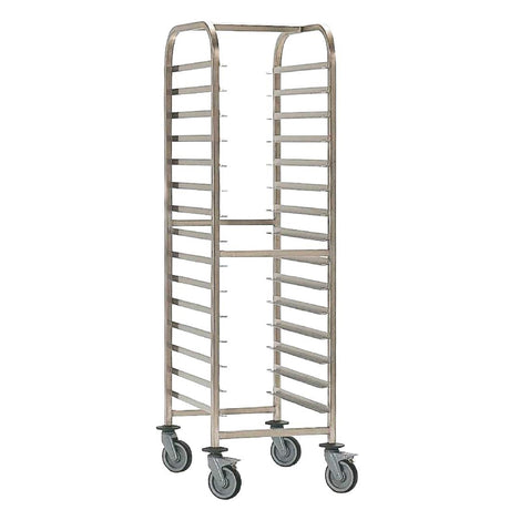 EAIS Stainless Steel 15-Shelf Clearing Trolley