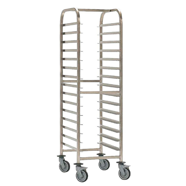 EAIS Stainless Steel 15-Shelf Clearing Trolley