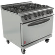 Falcon Dominator Plus Natural Gas Oven Range 6 Burner with Castors G3101D