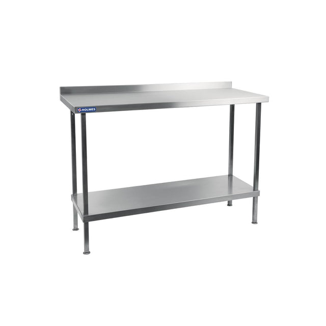 Vogue Stainless Steel Wall Table with Upstand 600x600mm