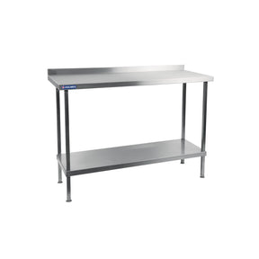 Vogue Stainless Steel Wall Table with Upstand 600x700mm