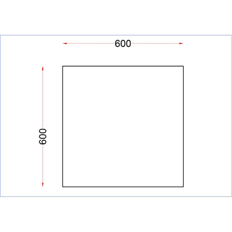 Vogue Stainless Steel Centre Table 600x600mm