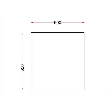 Vogue Stainless Steel Centre Table 600x650mm