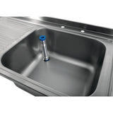 Vogue Fully Assembled Stainless Steel Sink Left Hand Drainer 1200mm