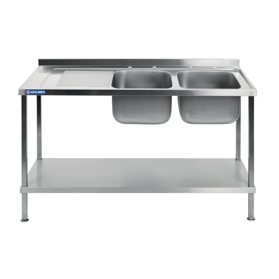 Vogue Fully Assembled Stainless Steel Sink Left Hand Drainer 1500mm