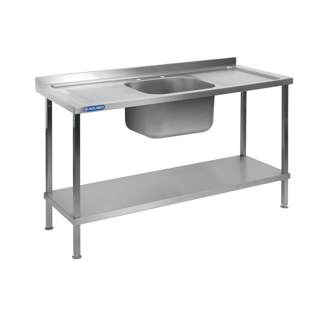 Vogue Stainless Steel Sink Double Drainer 1800mm