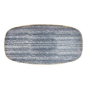 Churchill Studio Prints Homespun Rectangular Plates Slate Blue 298mm (12 Pack)
