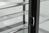 Flat Glass Triple Tier Refrigerated Serve Over Corner Counter