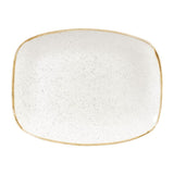 Churchill Stonecast Rectangular Plates Barley White 245 x 355mm (6 Pack)