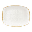 Churchill Stonecast Rectangular Plates Barley White 202 x 261mm (12 Pack)