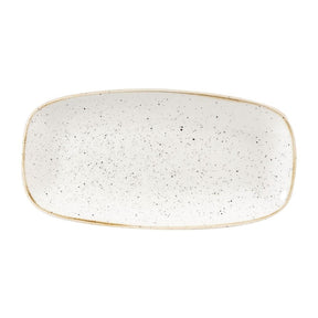 Churchill Stonecast Rectangular Plates Barley White 153 x 298mm (12 Pack)