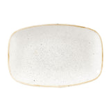 Churchill Stonecast Rectangular Plates Barley White 157 x 237mm (12 Pack)