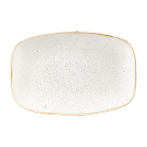 Churchill Stonecast Rectangular Plates Barley White 157 x 237mm (12 Pack)