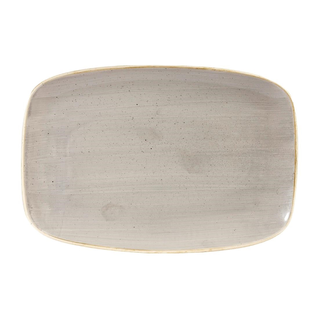 Churchill Stonecast Rectangular Plates Peppercorn Grey 245 x 355mm (6 Pack)