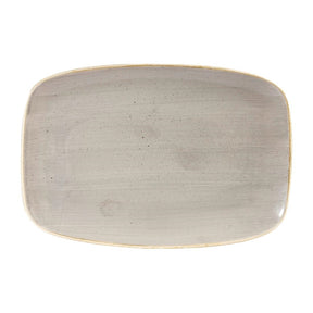 Churchill Stonecast Rectangular Plates Peppercorn Grey 245 x 355mm (6 Pack)