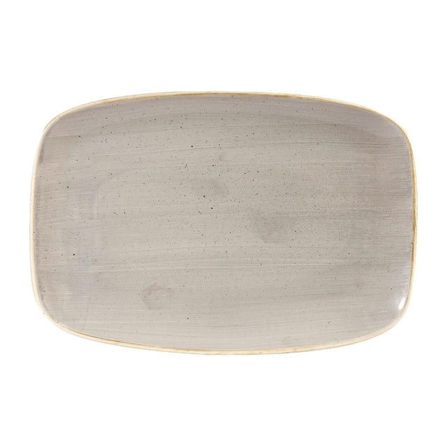 Churchill Stonecast Rectangular Plates Peppercorn Grey 245 x 355mm (6 Pack)