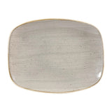 Churchill Stonecast Rectangular Plates Peppercorn Grey 202 x 261mm (12 Pack)