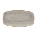 Churchill Stonecast Rectangular Plates Peppercorn Grey 153 x 298mm (12 Pack)