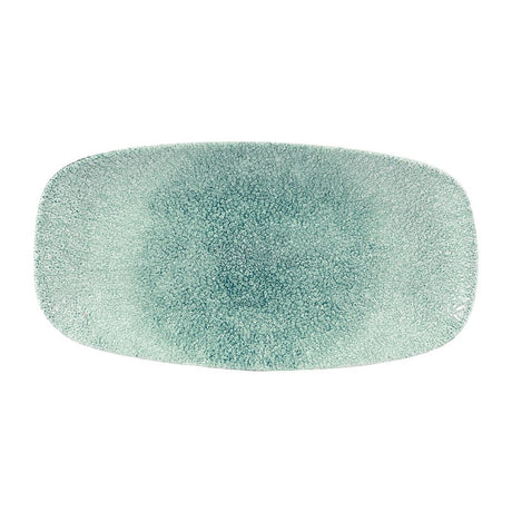 Churchill Studio Prints Raku Rectangular Plates Jade Green 153 x 298mm (12 Pack)