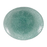 Churchill Studio Prints Raku Oval Coupe Plates Jade Green 317mm (12 Pack)