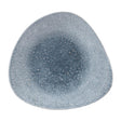 Churchill Studio Prints Raku Triangular Shallow Bowls Topaz Blue 278mm (12 Pack)