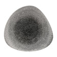 Churchill Studio Prints Raku Triangular Shallow Bowls Quartz Black 278mm (12 Pack)