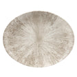 Churchill Studio Prints Stone Coupe Oval Plates Agate Grey 317mm (12 Pack)