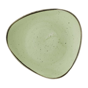 Churchill Stonecast Sage Green Triangle Plates 265mm (12 Pack)