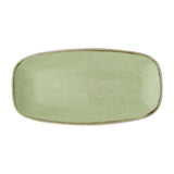 Churchill Stonecast Sage Green Chefs' Oblong Plates 298mm (12 Pack)