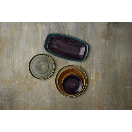 Churchill Stonecast Patina Deep Purple Triangle Bowls 235mm (12 Pack)