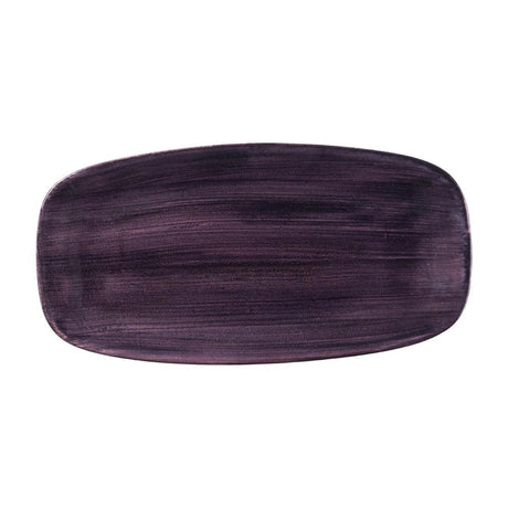 Churchill Stonecast Patina Deep Purple Chefs' Oblong Plates 355mm (6 Pack)