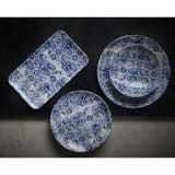 Dudson Makers Collection Organic Rectangular Platters Porto Blue 179mm (12 Pack)