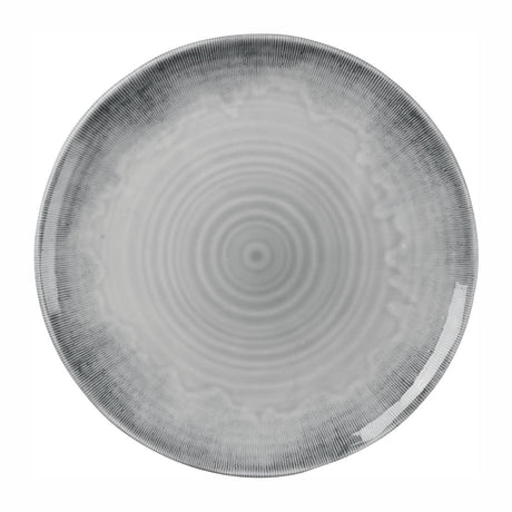 Dudson Harvest Flux Grey Organic Coupe Plates 295mm (12 Pack)