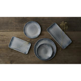 Dudson Harvest Flux Grey Organic Rectangular Platter 179mm (12 Pack)