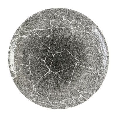 Churchill Studio Prints Kintsugi Quartz Black Coupe Plates 288mm (12 Pack)